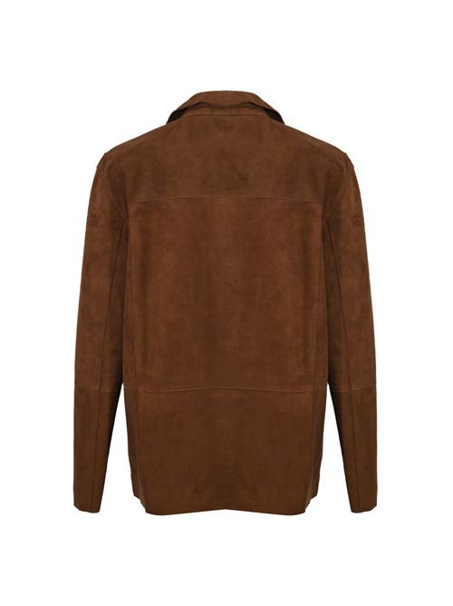 Giacca in suede Caffè Alpha studio | AD-6630N2017